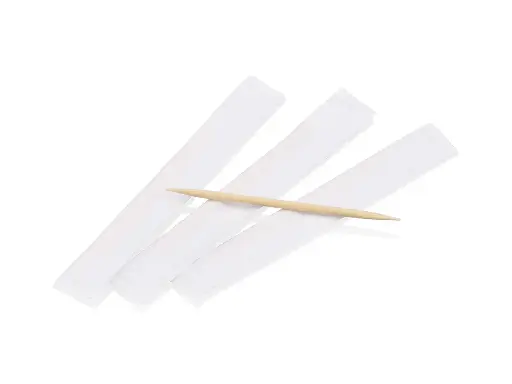 image_512 Bamboo Tooth Picks | Individually Paper Wrapped | 1000's - Image 1
