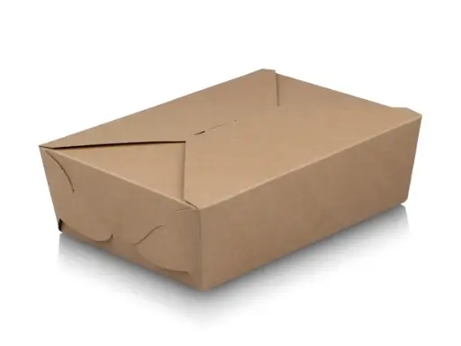 image_512 Flat Packed Bio Lunch Box #3 | Kraft Paper | 100’s - CCP - Image 1