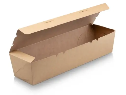 image_512 Flat Packed Bio Footlong Box | Kraft Paper | 100’s - CC - Image 1