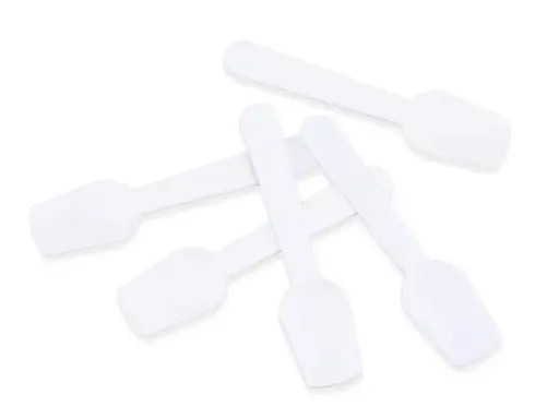 image_512 9.6cm Plastic Ice Cream Paddles | White | 500's - T - Image 1