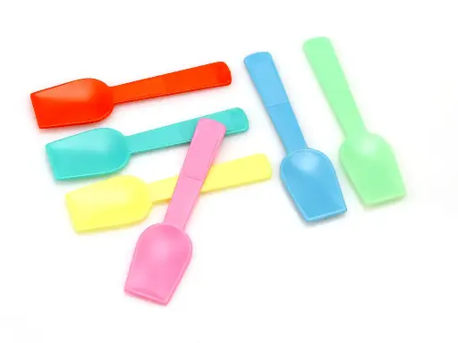 image_512 9.6cm Plastic Ice Cream Paddles | Multicolour | 500's - T - Image 1