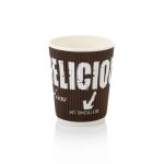 250ml Vertical Ripple Paper Cup | LDPE | FSC | 25's