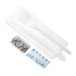 Picnic Set - 16cm Plastic | 5-1 | Knife & Fork with Salt, Pepper & Serviette | 250's