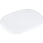 Oval Multi-Fit PET Lid - fits Oval Meal Container - with Compartments | Microwavable | 250's - Z  (L734)