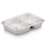 Foil Combo - 600ml - 2 Compartments | Container & Plastic Lid | 250's - CH