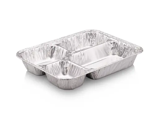 image_512 Foil Container - 850ml (4 Compartments) | 250's - CH (2318) - Image 1