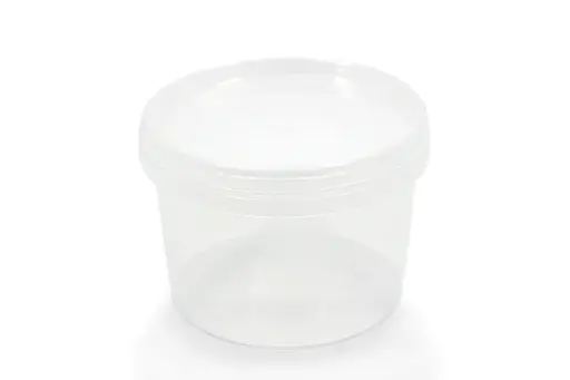 image_512 500ml Tamperproof Combo - Tub & Lid | Plastic | 500's - Image 1