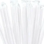 Straw: 8mm Bendy Plastic - Wrapped (8mm x 21cm) - Pack of 100