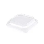 Square PET Lid – fits Paper Punch Bowl | 300ml (123mm) | 50’s