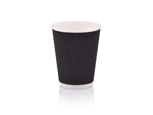 image_512 350ml Vertical Ripple Paper Cup | LDPE | FSC | 25's - Image 1