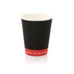 350ml Vertical Ripple Paper Cup | LDPE | FSC | 25's