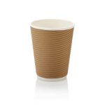 350ml Horizontal Ripple Paper Cup | LDPE | FSC | 25's