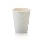 350ml Horizontal Ripple Paper Cup | LDPE | FSC | 25's