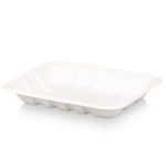 Deli Tray - 18cm x 13.5cm | Sugarcane | Ribbed - Small | 50's  - E034